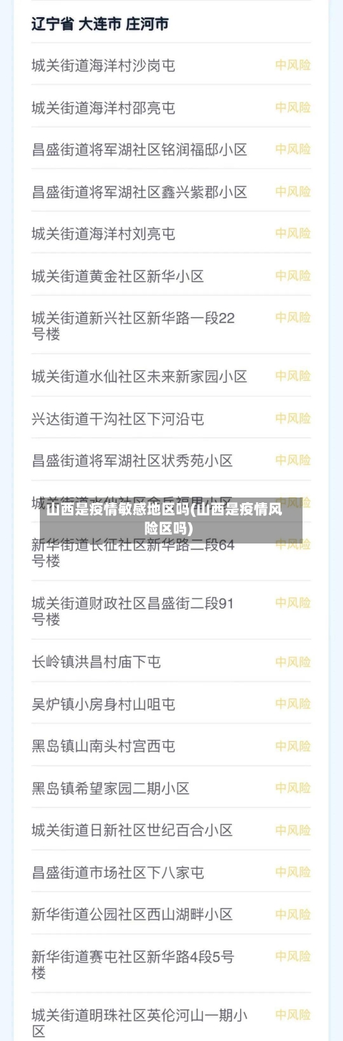 山西是疫情敏感地区吗(山西是疫情风险区吗)-第2张图片