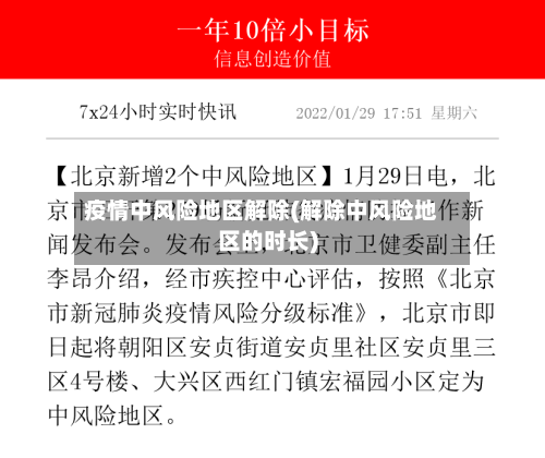 疫情中风险地区解除(解除中风险地区的时长)