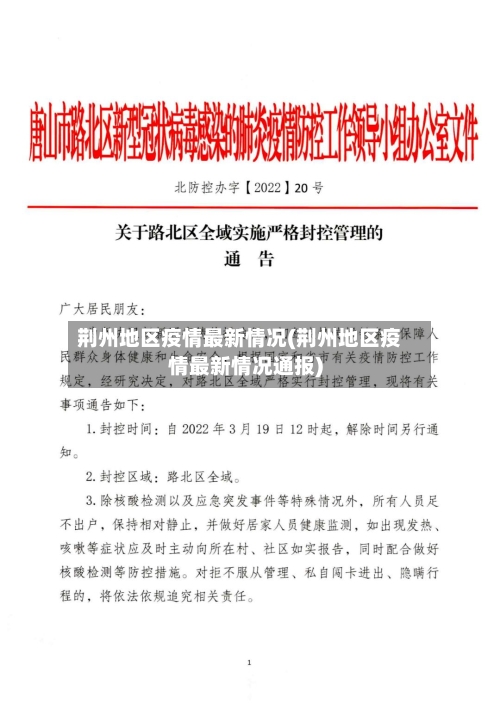 荆州地区疫情最新情况(荆州地区疫情最新情况通报)
