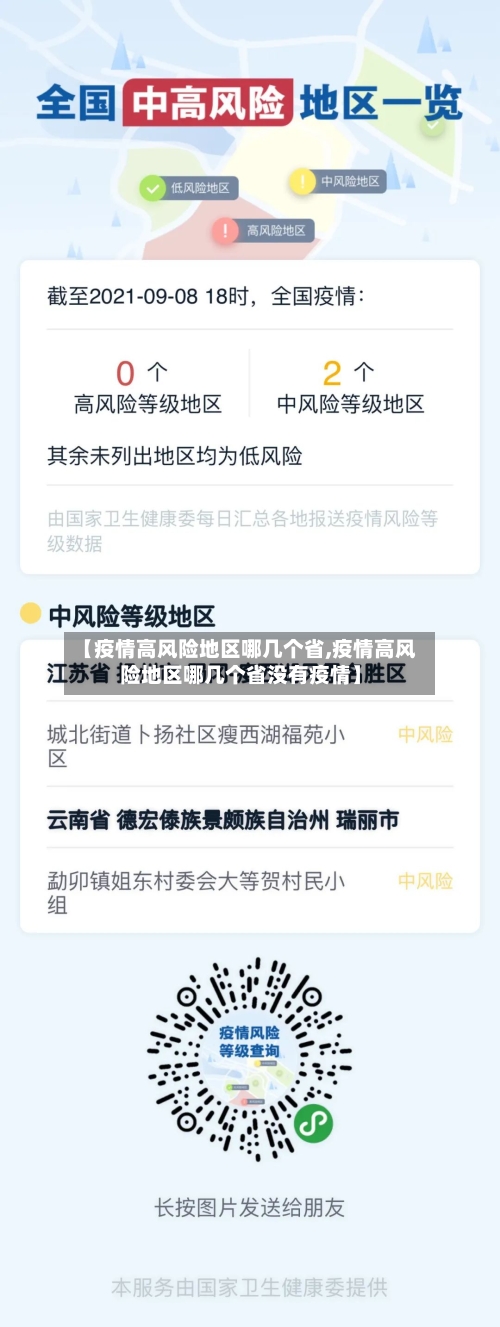 【疫情高风险地区哪几个省,疫情高风险地区哪几个省没有疫情】
