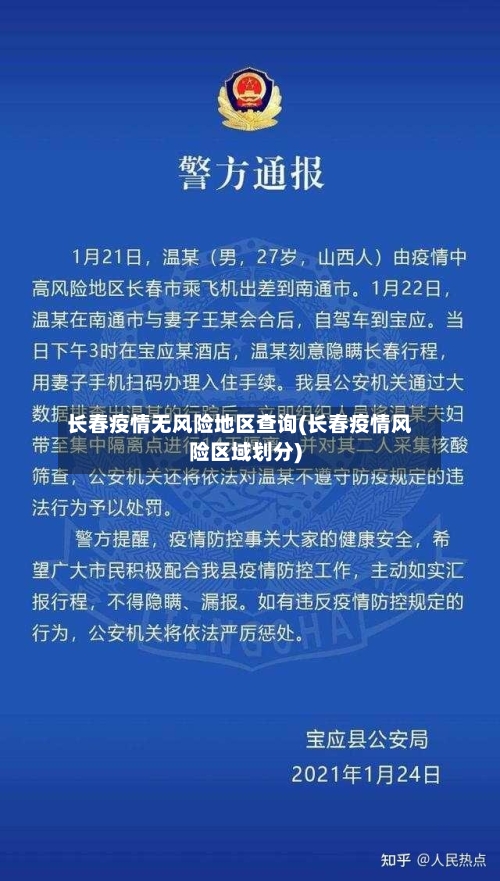长春疫情无风险地区查询(长春疫情风险区域划分)