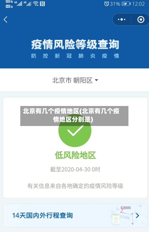 北京有几个疫情地区(北京有几个疫情地区分别是)
