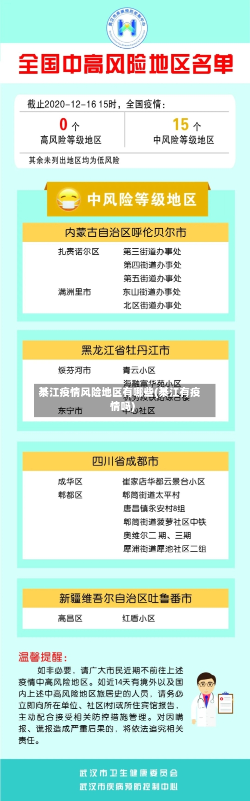 綦江疫情风险地区有哪些(綦江有疫情吗)