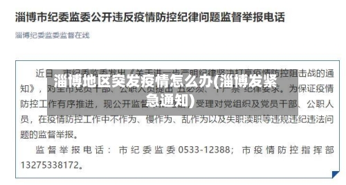淄博地区突发疫情怎么办(淄博发紧急通知)