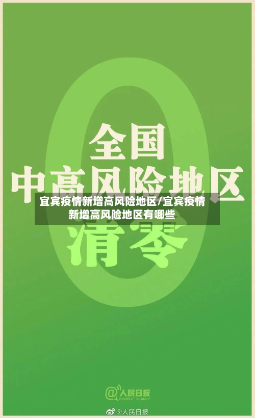 宜宾疫情新增高风险地区/宜宾疫情新增高风险地区有哪些
