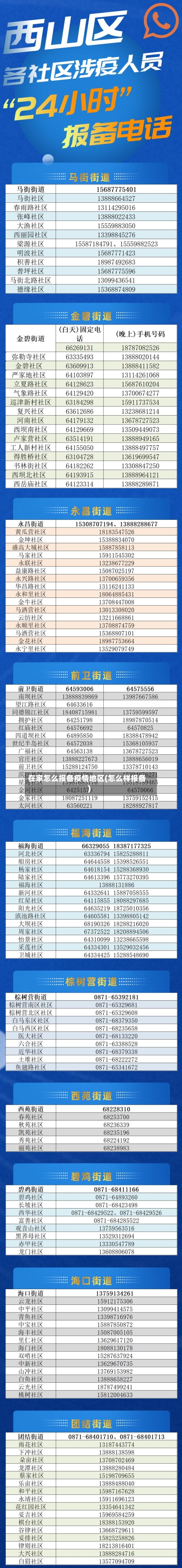 在家怎么报备疫情地区(怎么样报备)