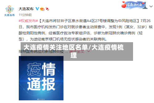大连疫情关注地区名单/大连疫情梳理