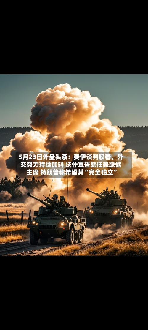 5月23日外盘头条：美伊谈判胶着，外交努力持续加码 沃什宣誓就任美联储主席 特朗普称希望其“完全独立”