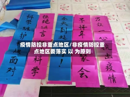 疫情防控非重点地区/非疫情防控重点地区要落实 以 为原则