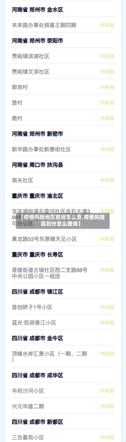 【疫情风险地区查找怎么查,疫情风险区划分怎么查询】