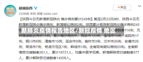 新肺炎疫情报告地区/新冠疫情 地区