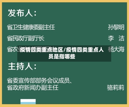 疫情四类重点地区/疫情四类重点人员是指哪些