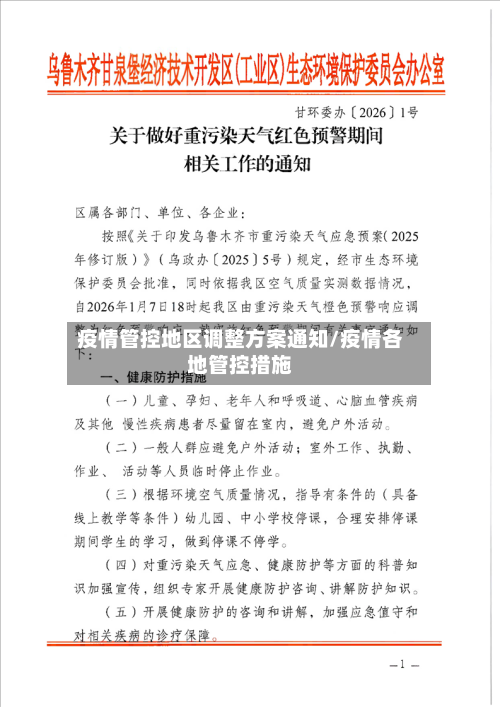 疫情管控地区调整方案通知/疫情各地管控措施