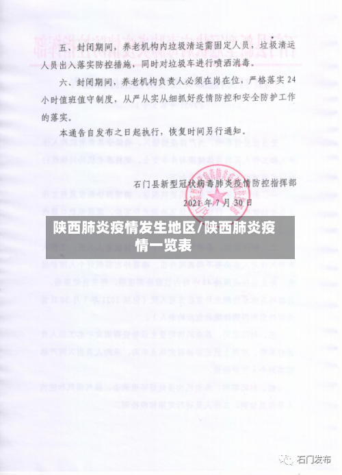 陕西肺炎疫情发生地区/陕西肺炎疫情一览表