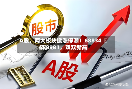 A股，两大板块掀涨停潮！68834〖柒〗、688981，双双新高