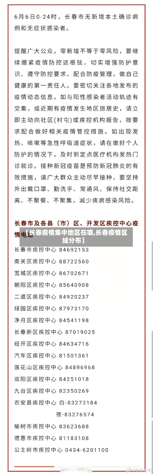 【长春疫情集中地区在哪,长春疫情区域分布】