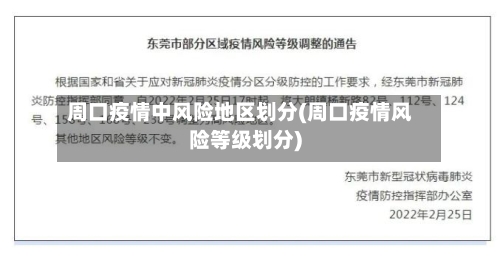 周口疫情中风险地区划分(周口疫情风险等级划分)