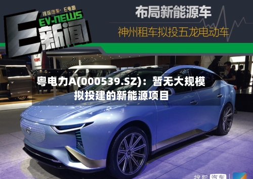 粤电力A(000539.SZ):暂无大规模拟投建的新能源项目