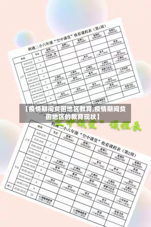 【疫情期间贫困地区教育,疫情期间贫困地区的教育现状】