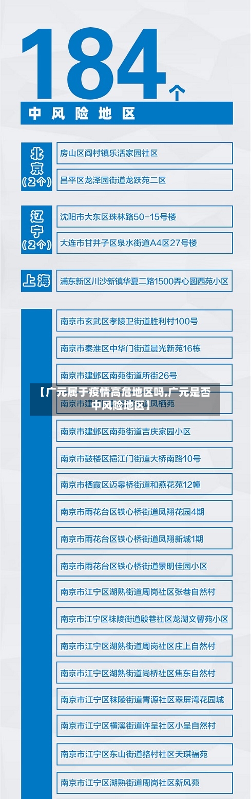 【广元属于疫情高危地区吗,广元是否中风险地区】