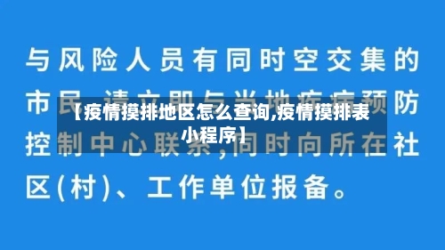 【疫情摸排地区怎么查询,疫情摸排表小程序】