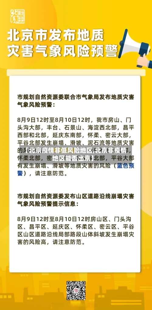 【北京疫情非低风险地区,北京非疫情地区能否出京】