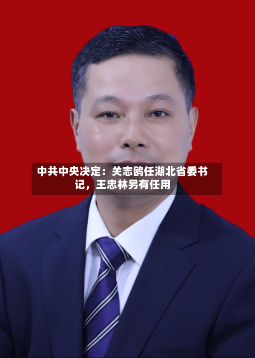 中共中央决定：关志鸥任湖北省委书记，王忠林另有任用-第1张图片