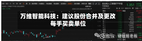 万维智能科技：建议股份合并及更改每手买卖单位