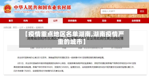 【疫情重点地区名单湖南,湖南疫情严重的城市】