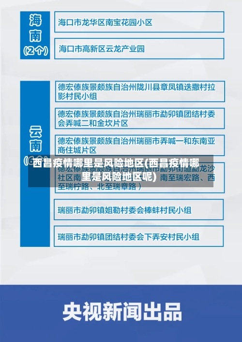 西昌疫情哪里是风险地区(西昌疫情哪里是风险地区呢)