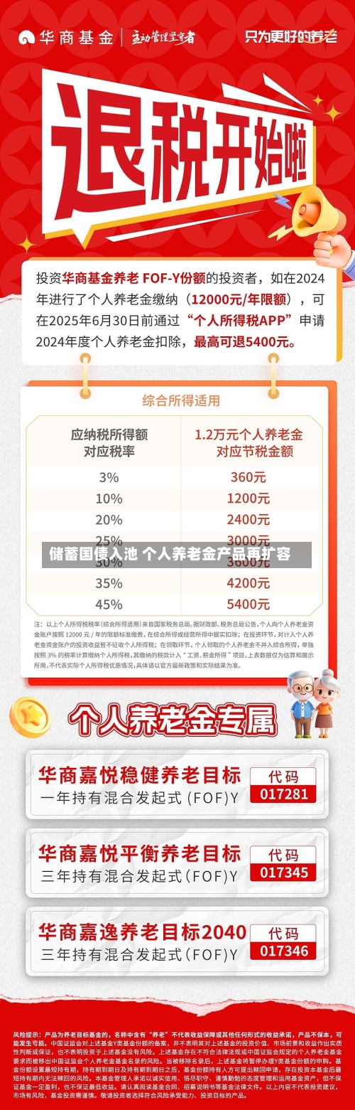 储蓄国债入池 个人养老金产品再扩容