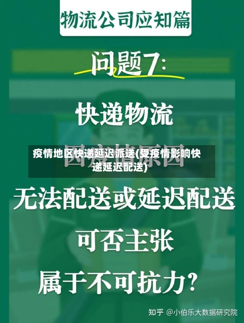 疫情地区快递延迟派送(受疫情影响快递延迟配送)
