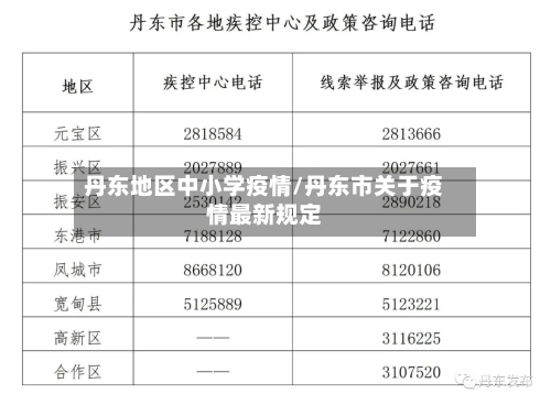 丹东地区中小学疫情/丹东市关于疫情最新规定