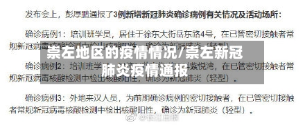 崇左地区的疫情情况/崇左新冠肺炎疫情通报