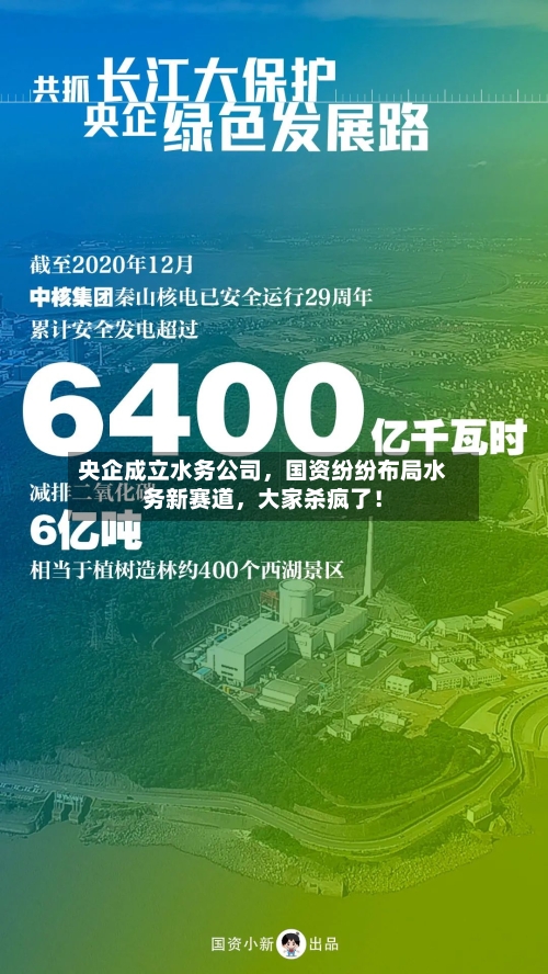 央企成立水务公司，国资纷纷布局水务新赛道，大家杀疯了！