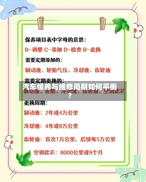 汽车保养与维修周期如何平衡？
